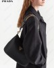 triangle-logo shoulder bag