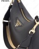 triangle-logo shoulder bag