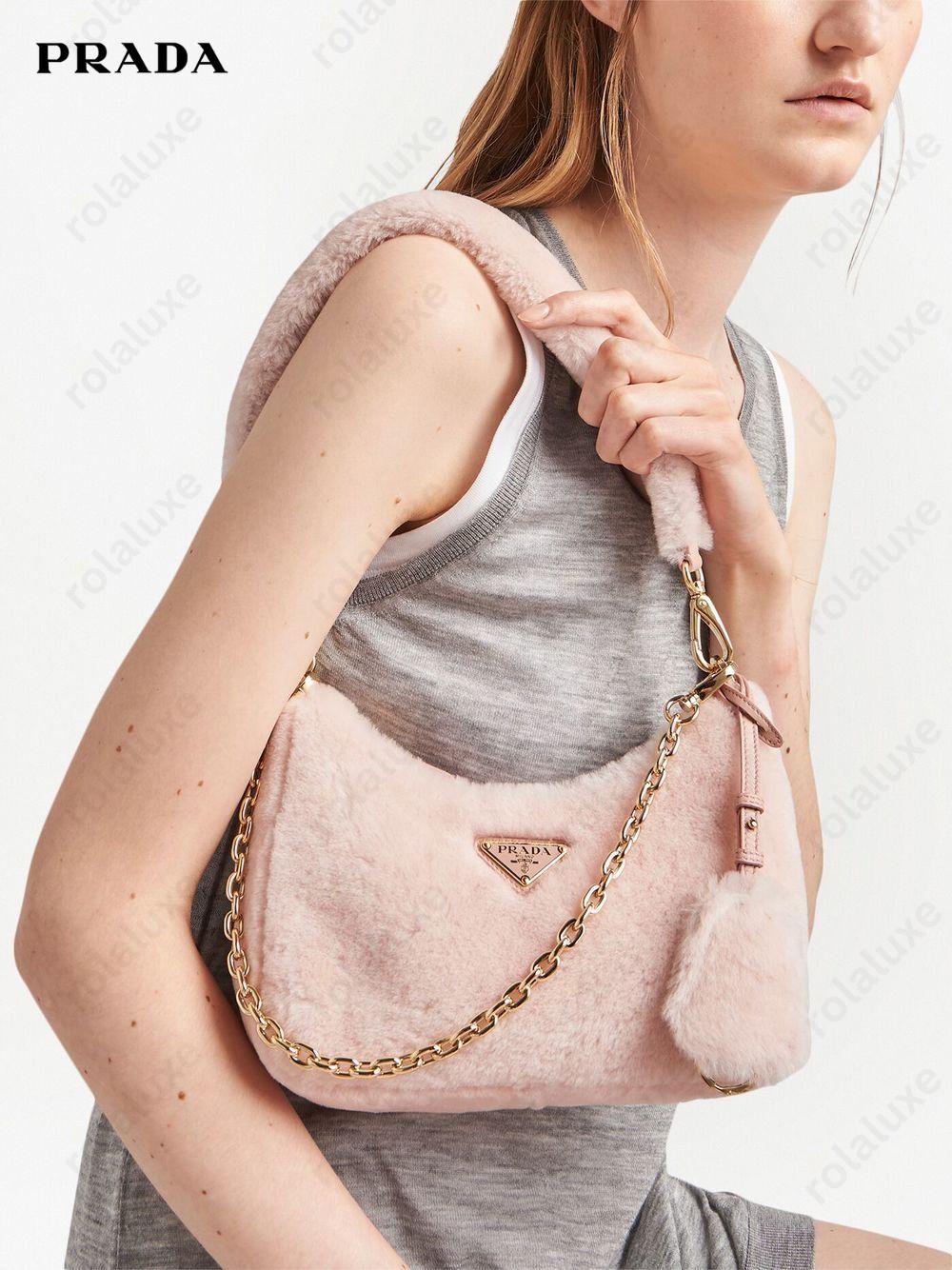 Re-Edition shearling mini bag