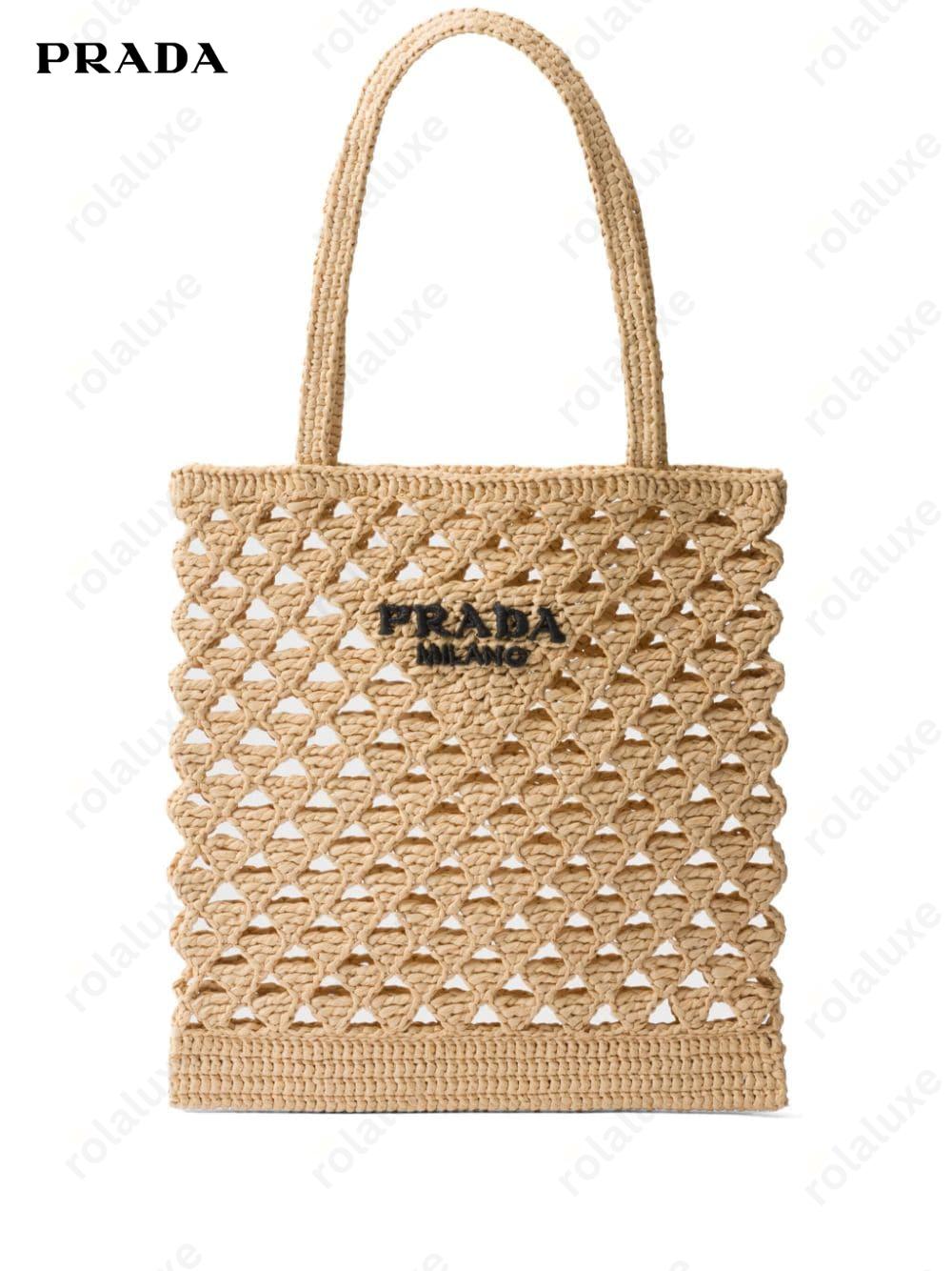 woven crochet tote bag