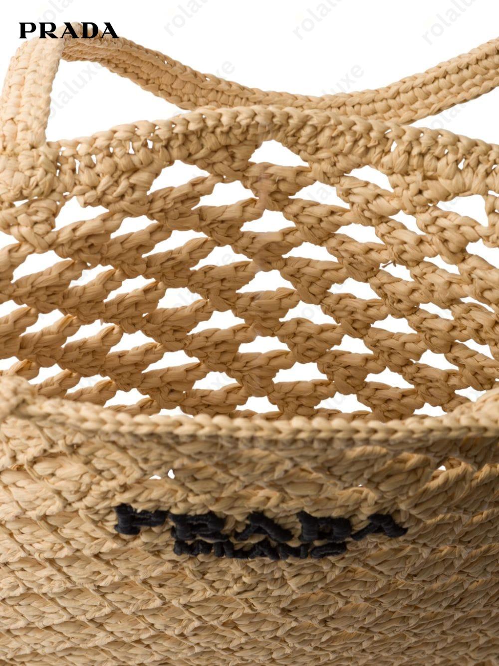 woven crochet tote bag