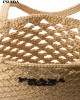 woven crochet tote bag