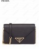 triangle logo-plaque crossbody bag