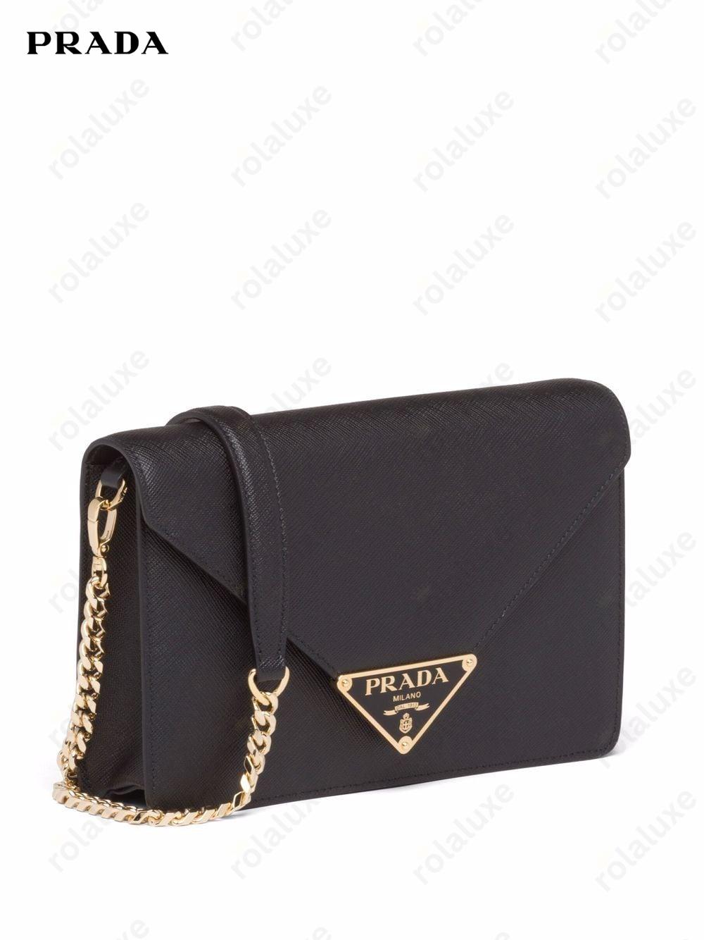 triangle logo-plaque crossbody bag