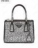 Galleria crystal-embellished satin mini bag