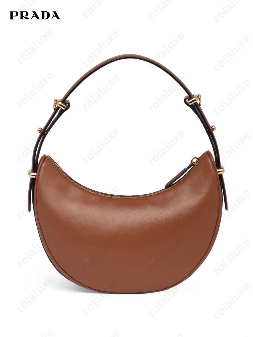 Arqué leather shoulder bag