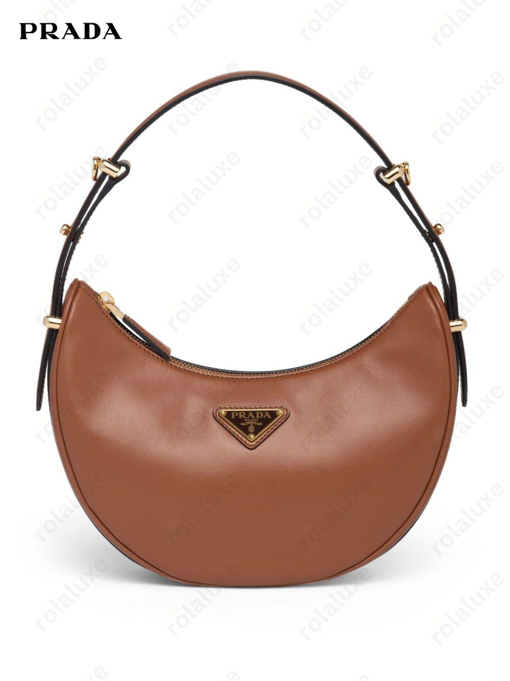 Arqué leather shoulder bag