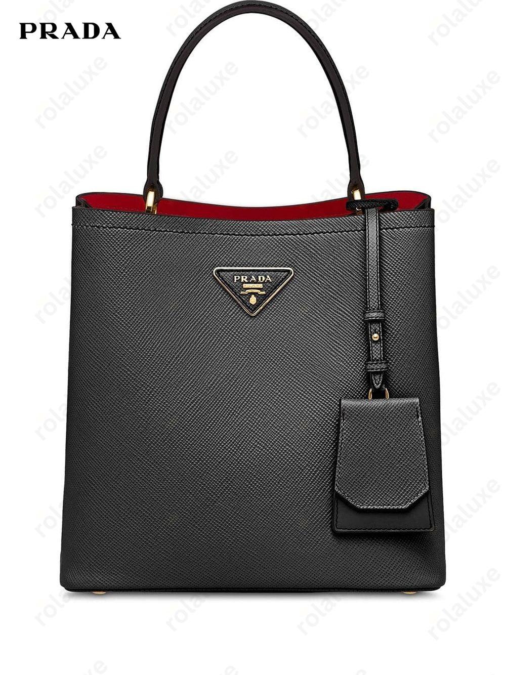 Double Saffiano leather tote