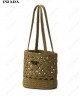 logo-lettering crochet shoulder bag