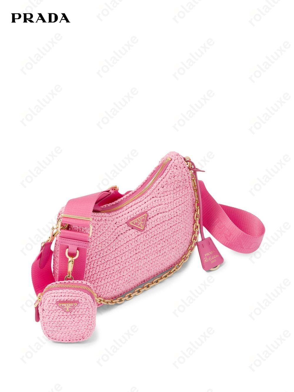 Re-Edition 2005 crochet-knit shoulder bag