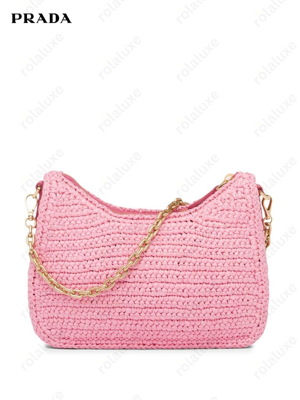 Re-Edition 2005 crochet-knit shoulder bag