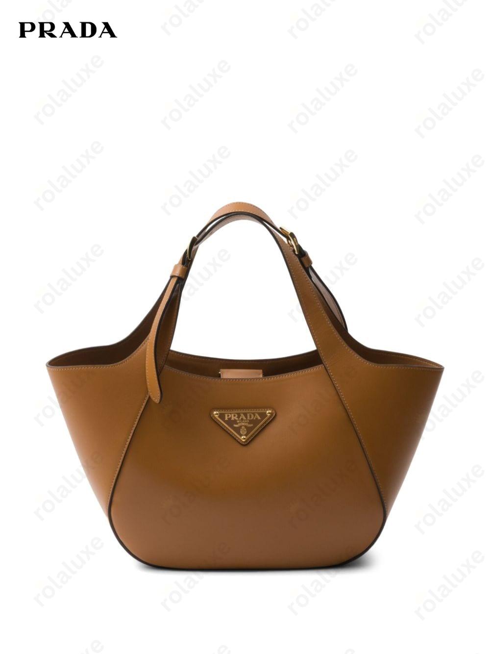 medium triangle-logo tote bag