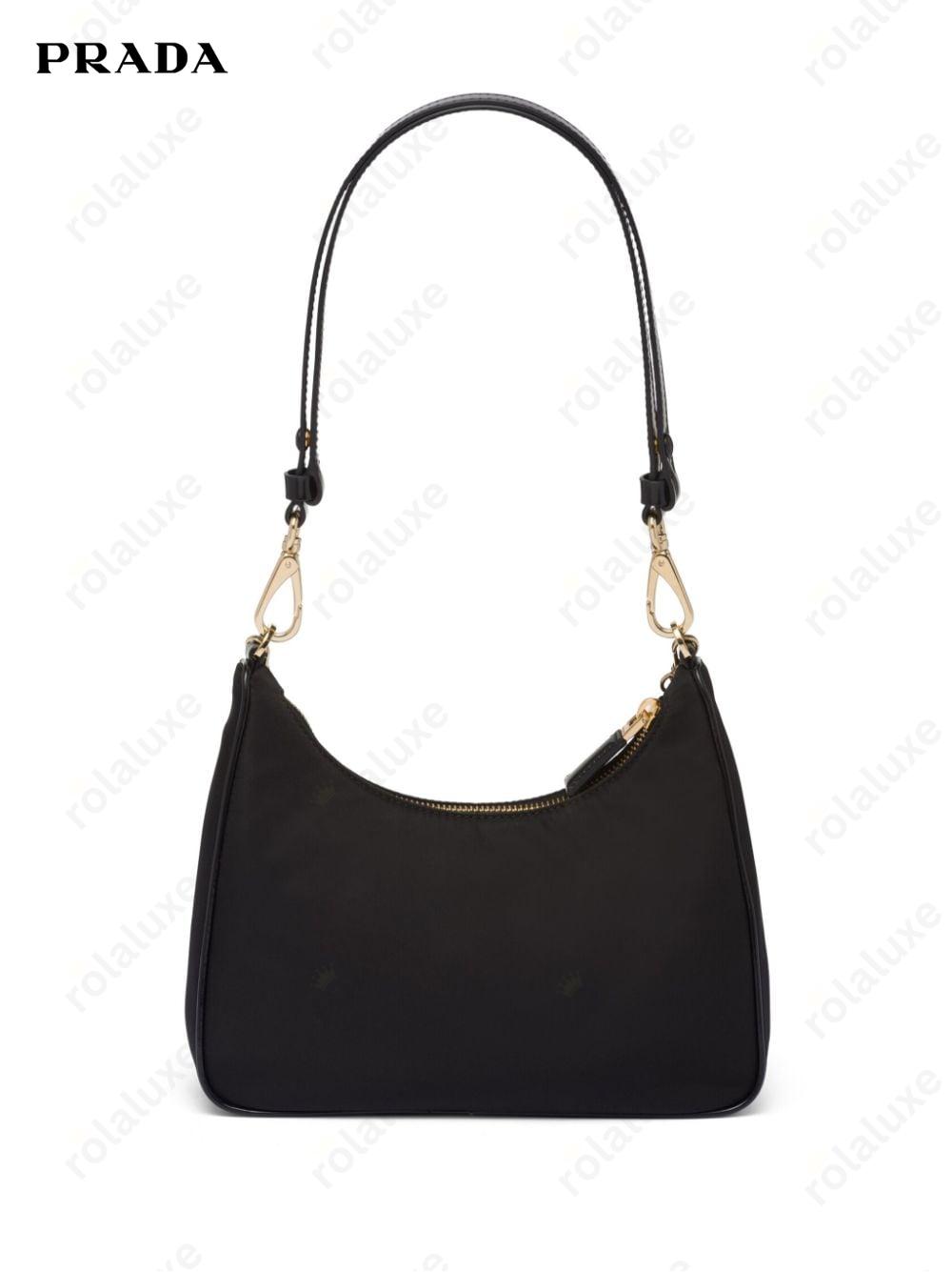 triangle-logo shoulder bag