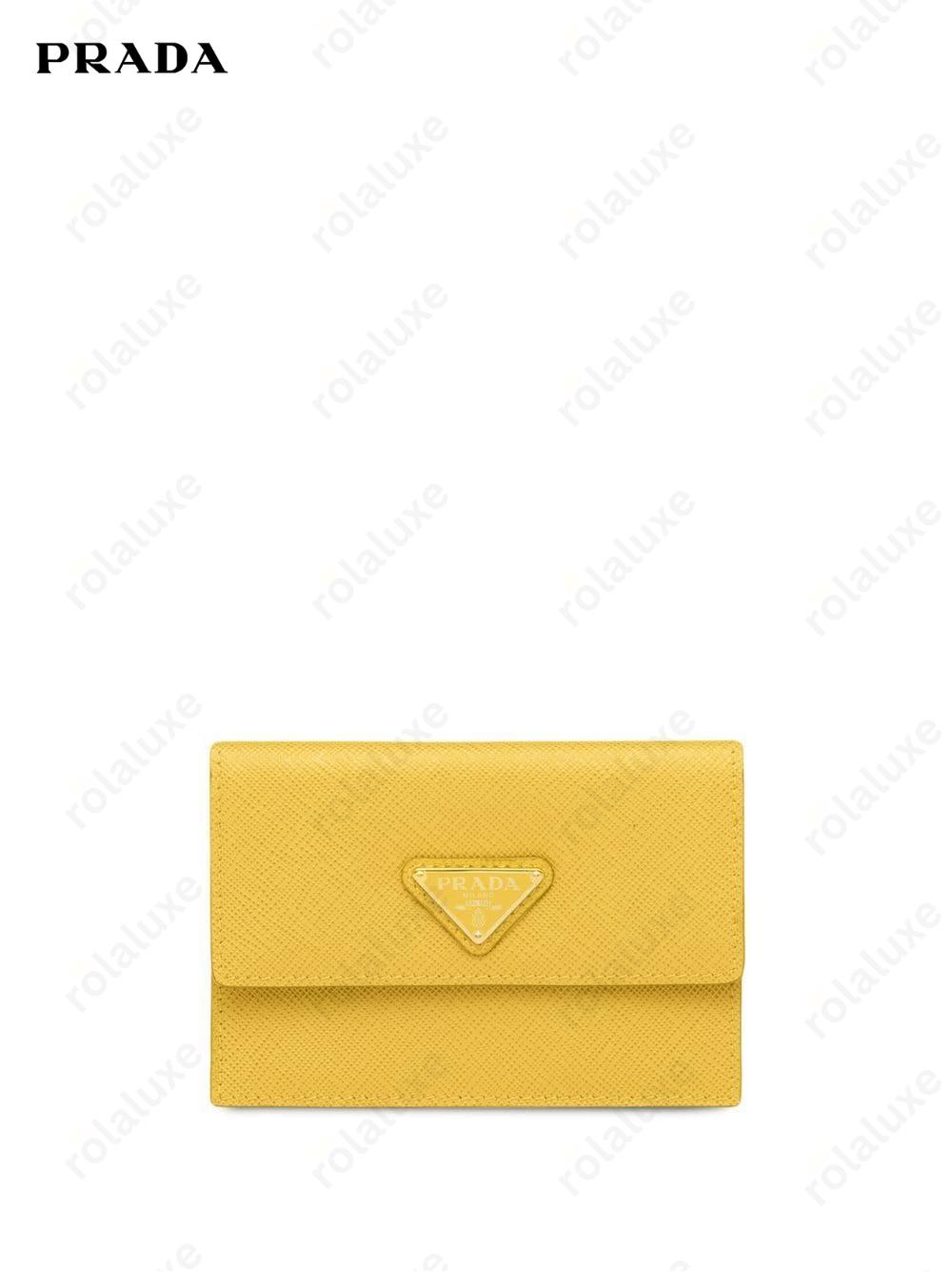 Saffiano leather clutch bag