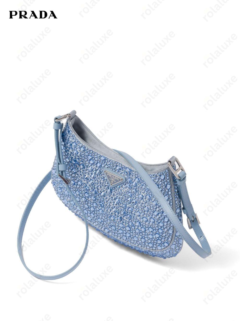 Cleo crystal-embellished shoulder bag