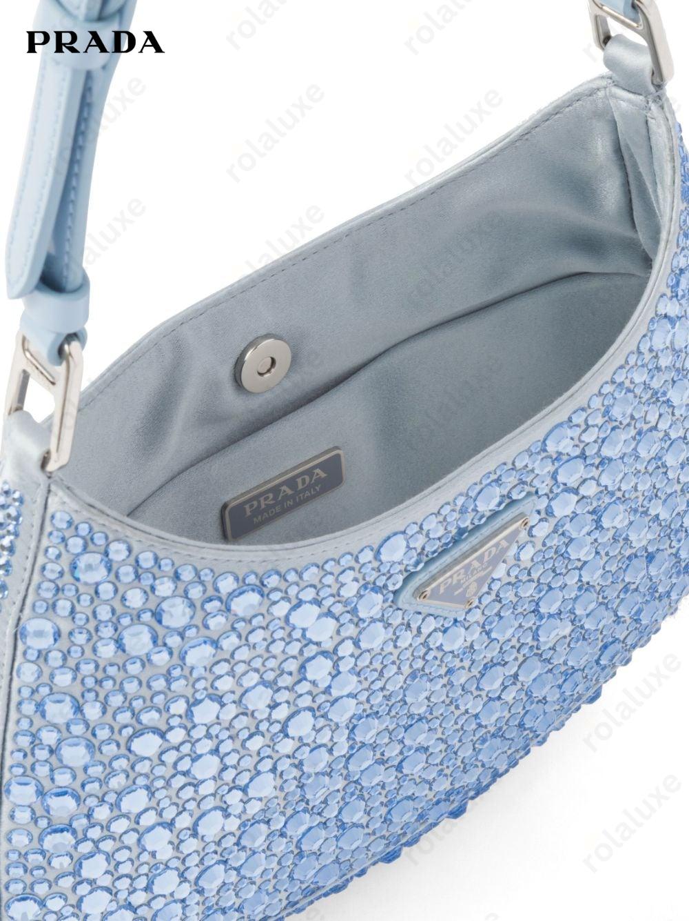 Cleo crystal-embellished shoulder bag