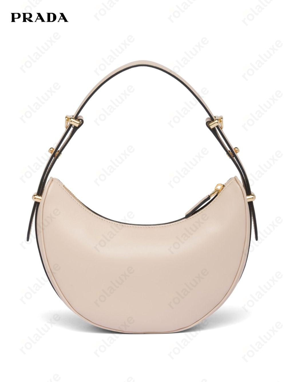 Arqué leather shoulder bag