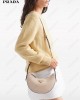 Arqué leather shoulder bag