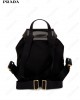 logo-plaque buckled backpack