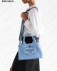 logo-print canvas tote bag