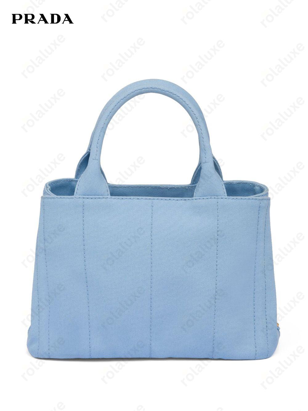 logo-print canvas tote bag