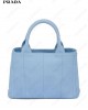 logo-print canvas tote bag