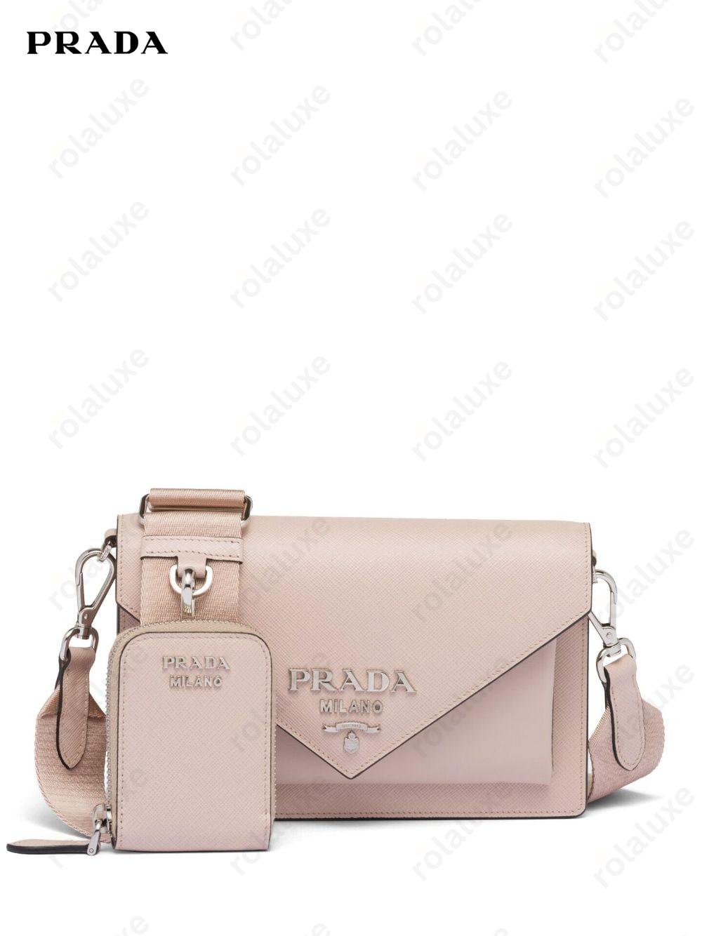 logo-plaque mini shoulder bag